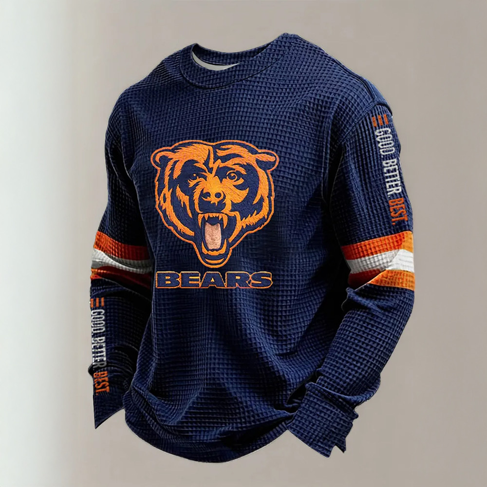 Bears Football Long Sleeve Shirt Game Day Football Apparel Unique Gifts For Boyfriend
