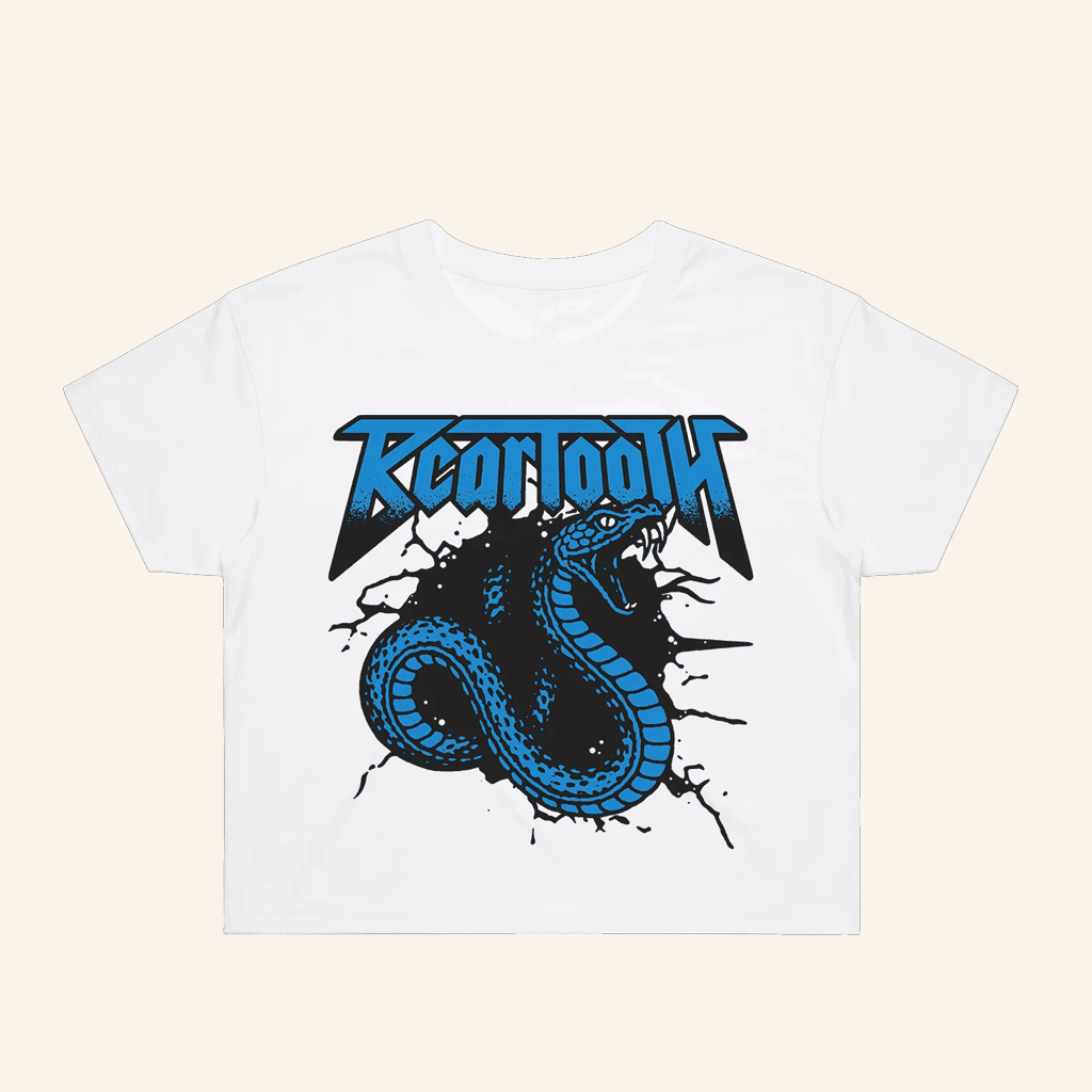Beartooth Band Merch Blue Snake Cropped Shirt Gifts For Her Beartooth Band Merch Blue Snake Cropped Shirt Gifts For Her