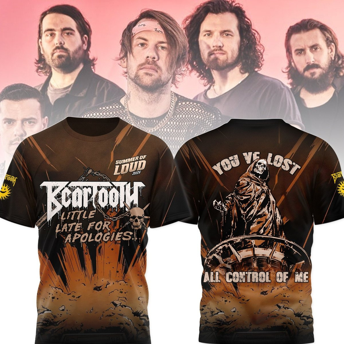 Beartooth Summer Of Loud 2025 World Tour T-Shirt Fans Gift Ideas