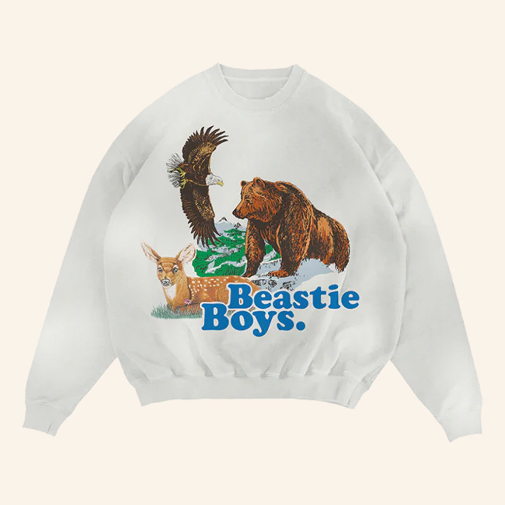 Beastie Boys Merch Animal Crewneck Beastie Boys Sweatshirt Birthday Gift For Son
