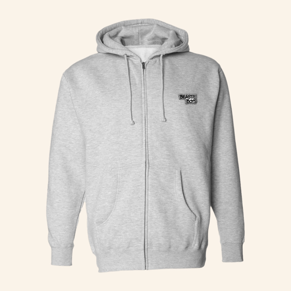 Beastie Boys Merch Check Your Head Grey Zip Hoodie Gifts For Hip Hop Lovers