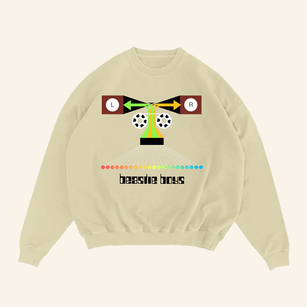 Beastie Boys Merch Dual Channel Crewneck Sweatshirt Best Gifts For Hip Hop Lovers