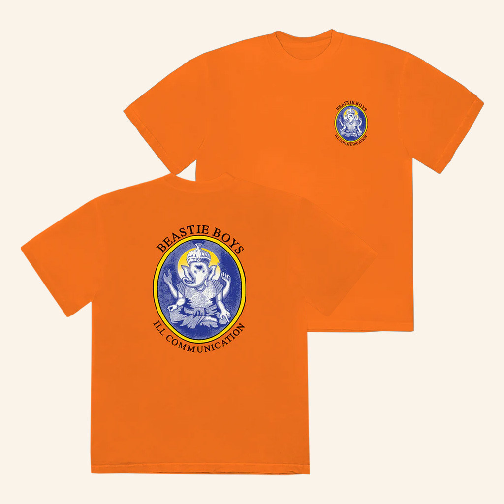 Beastie Boys Merch Ill Communication Ganesh Orange T-Shirt Best Gifts For Hip Hop Lovers