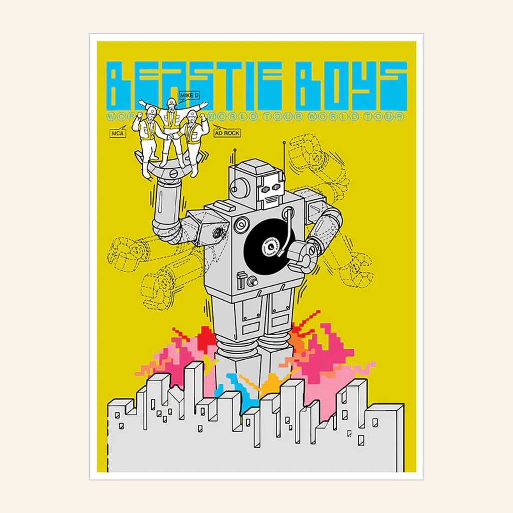 Beastie Boys Merch Numbered Hello Nasty Lithograph Poster Gifts For Hip Hop Fans Beastie Boys Merch Numbered Hello Nasty Lithograph Poster Gifts For Hip Hop Fans