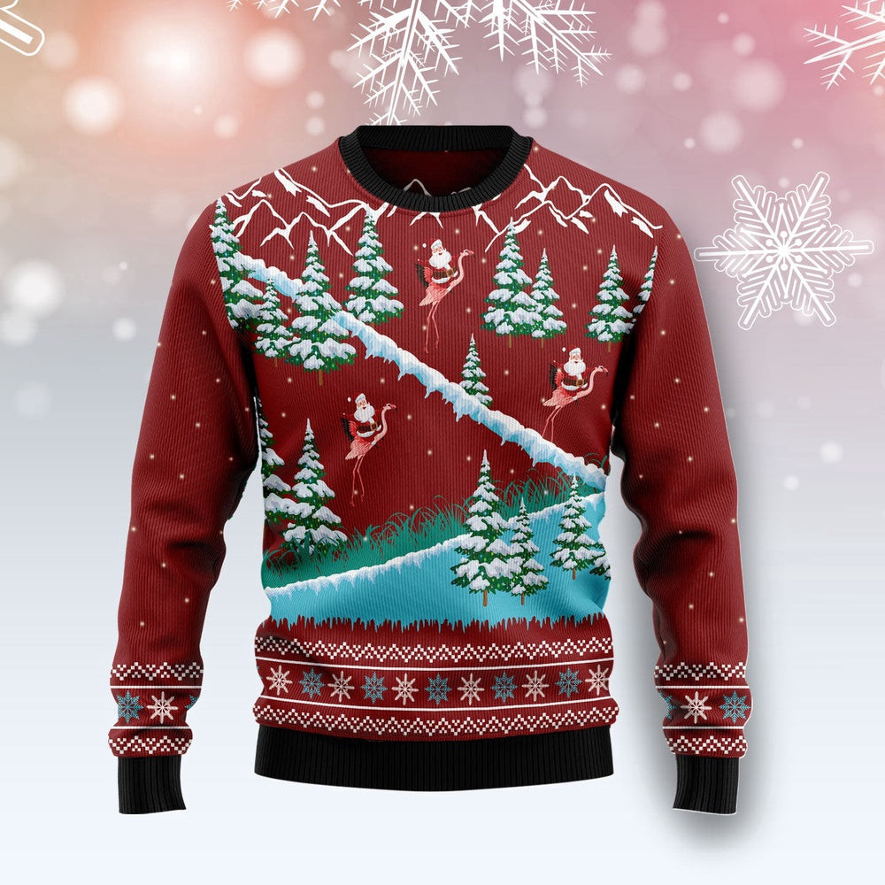 Beautiful Flamingo Ugly Christmas Sweater Christmas Gift