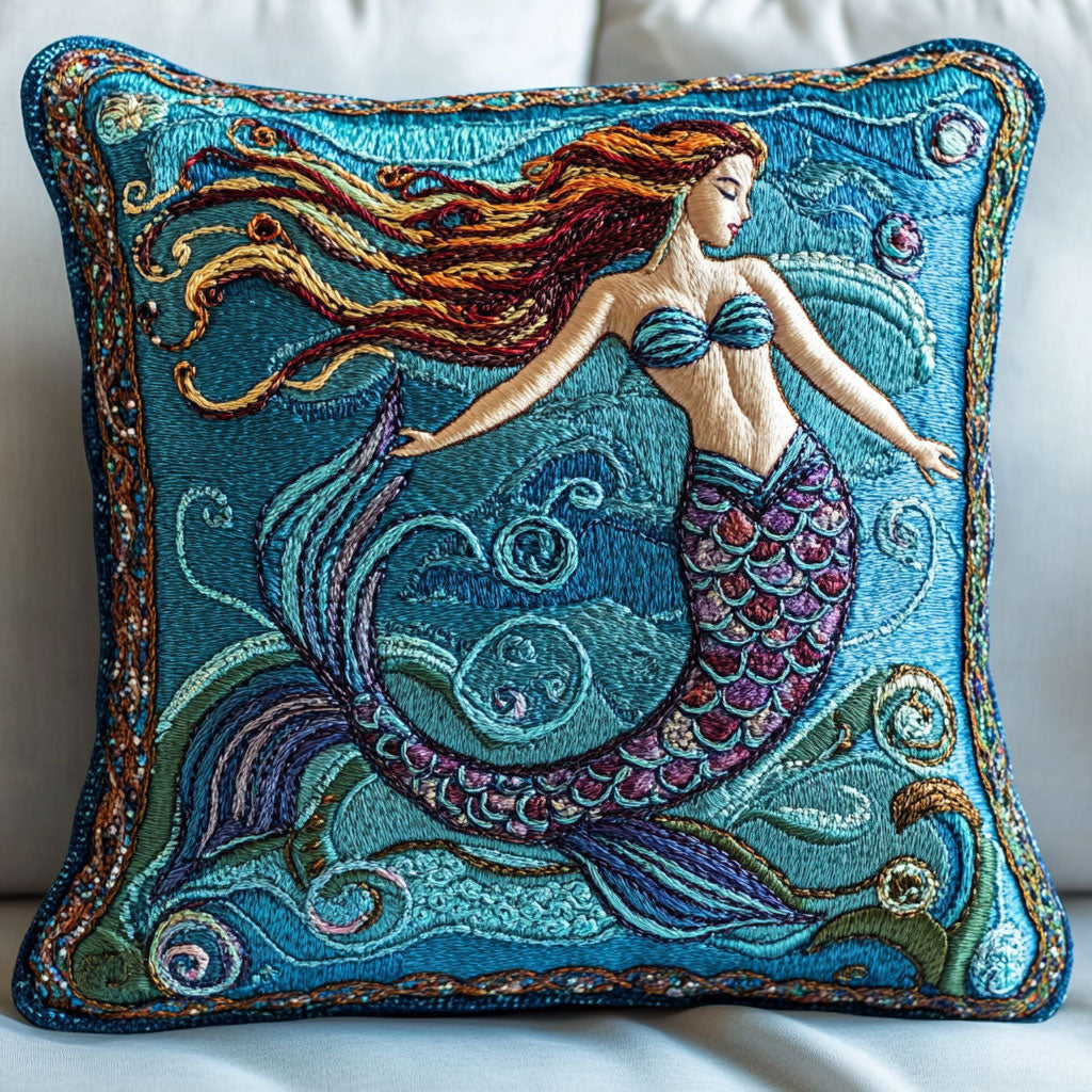 Beautiful Mermaid Quilt Pillow Case Perfect Pillow Case Gift for Family and Friends
