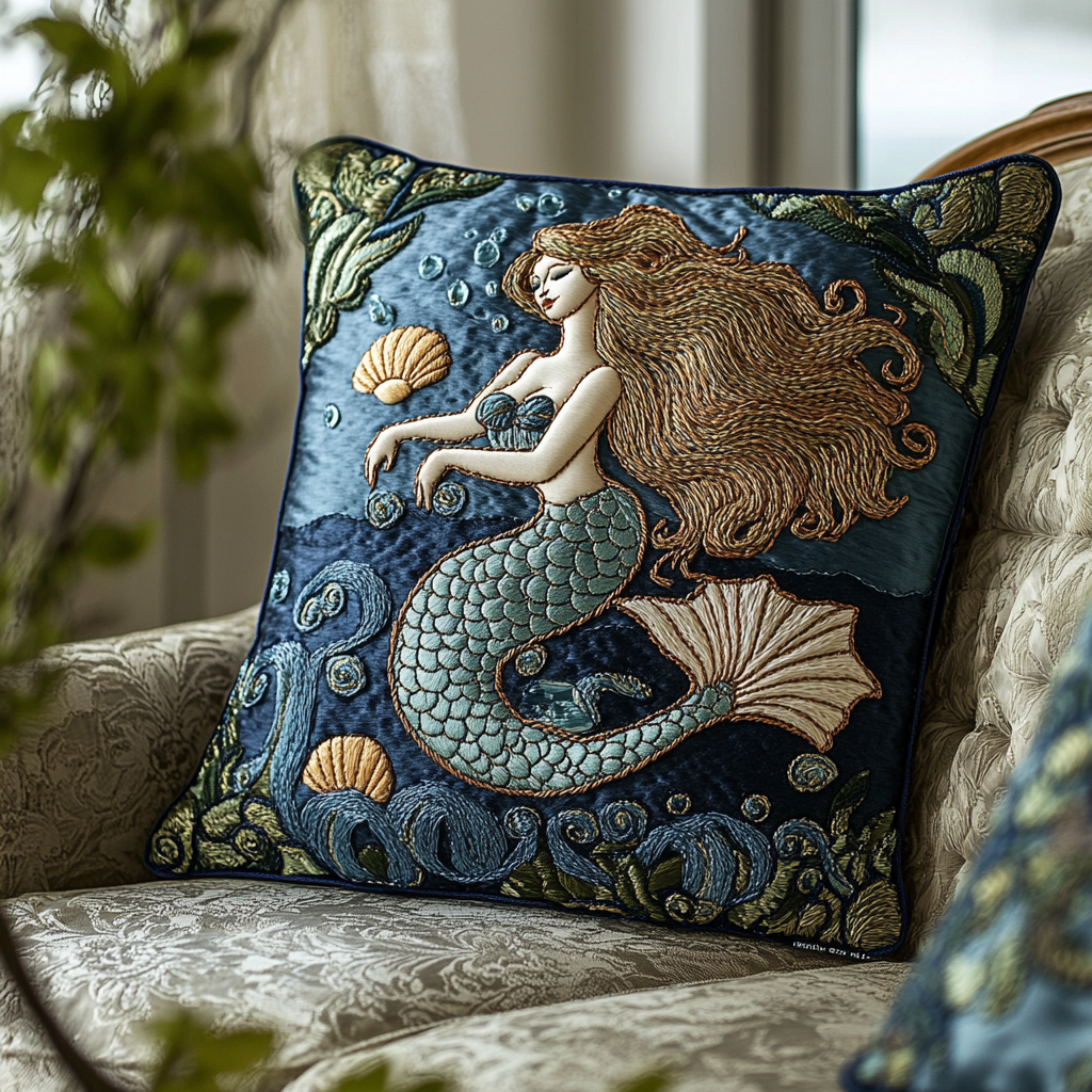 Beautiful Mermaid Quilt Pillow Case Ultra-Soft Pillowcase That Feels Gentle on Skin