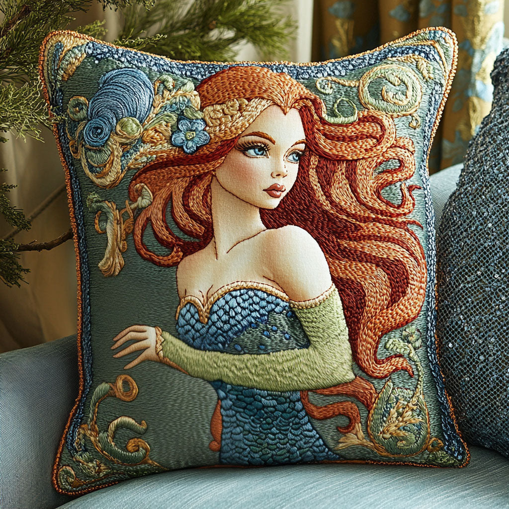 Beautiful Mermaid Quilted Pillow Case Mermaid Birthday Gifts for Girlfriend