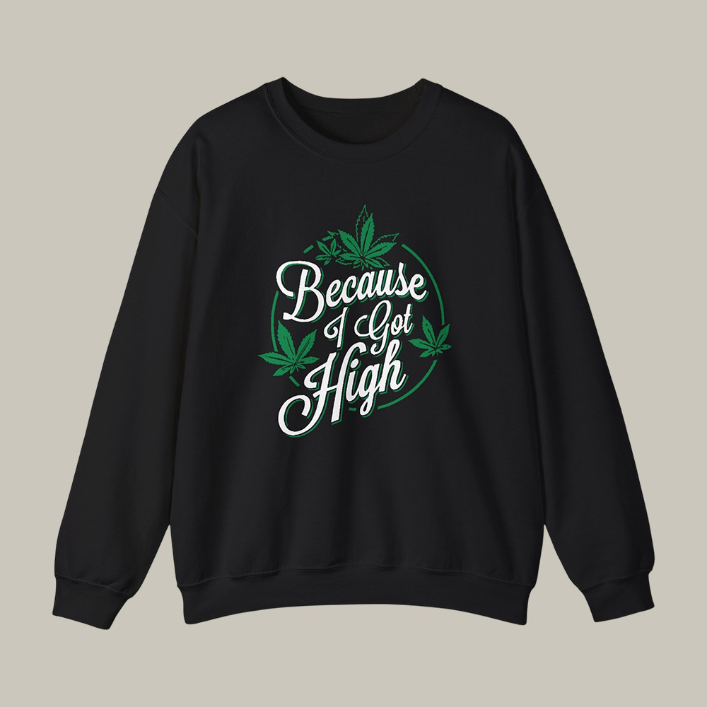 Because I Got High Afroman Sweatshirt Afroman Apparel Music Lover Gift For Mother's Day