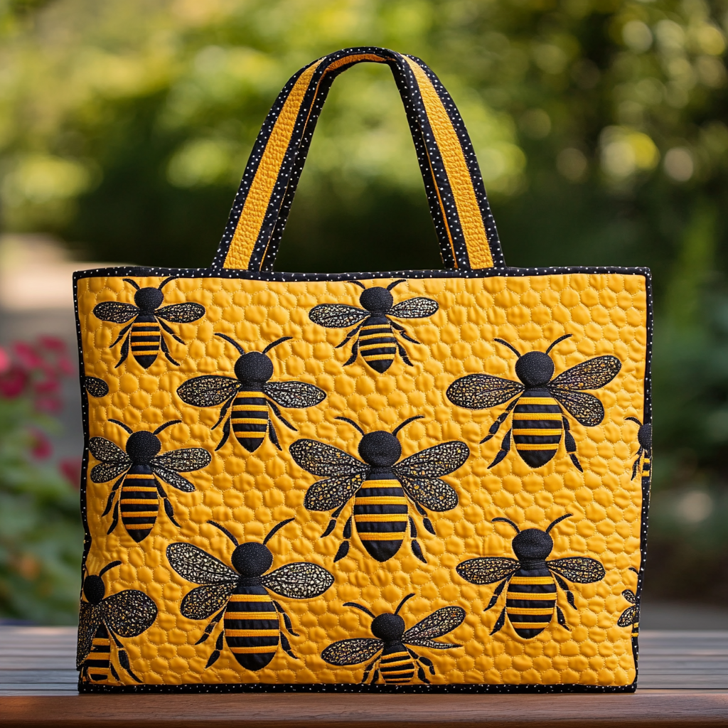 Bee Bliss Quilted Tote Bag Bee Gifts For Men
