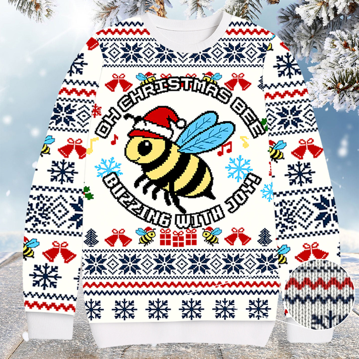 Bee Christmas Ugly Sweater Cool Xmas Clothes Bee Gifts For Her