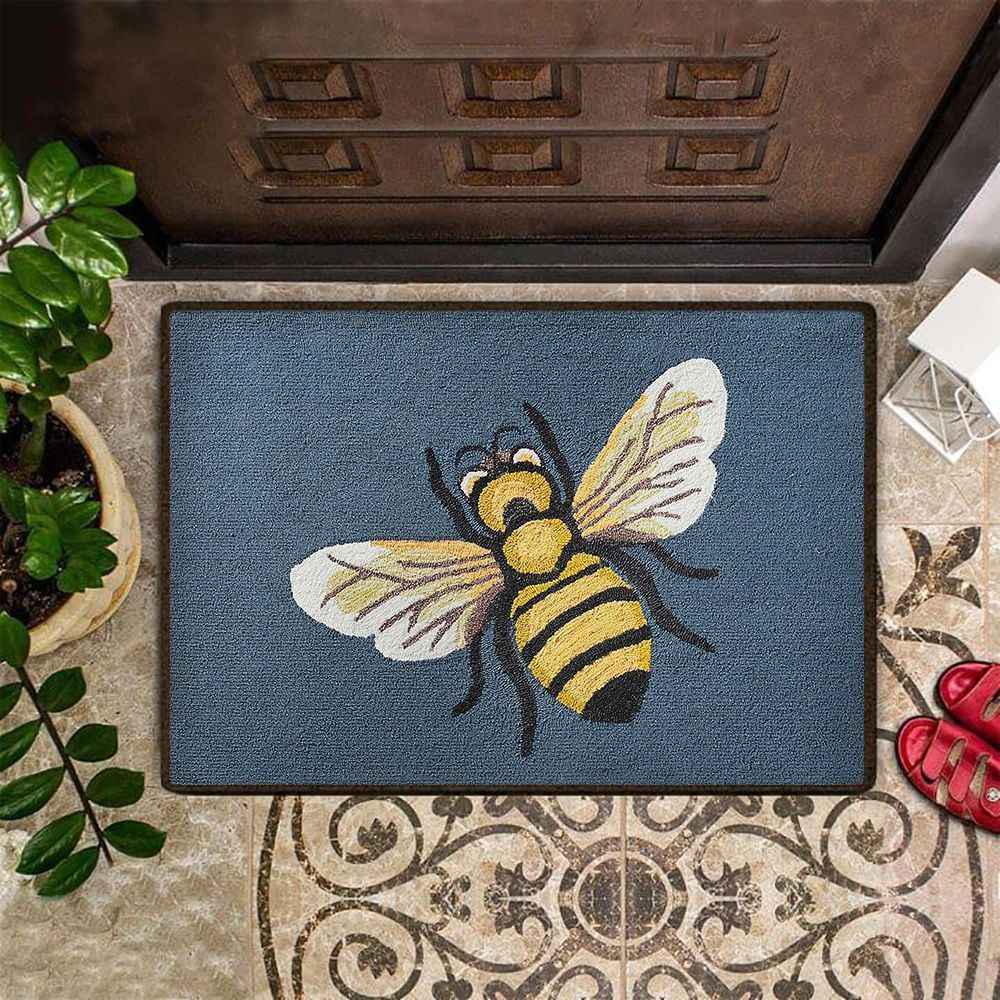 Bee Doormat Be Happy Indoor Outdoor Door Mat Non Slip Hobby Lobby Door Mat Animal Home Decor