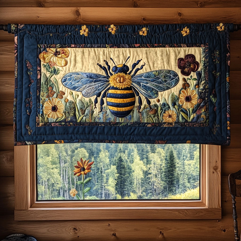 Bee Garden Quilted Valance House Decor Items Gift For Cactus Lover