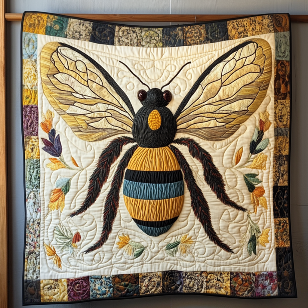 Bee Joy Quilted Blanket Cute Fuzzy Blankets