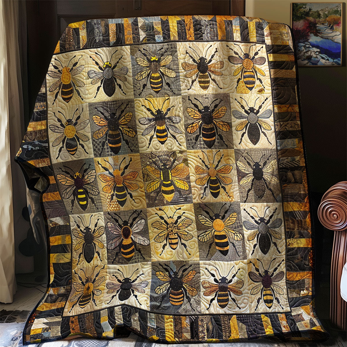 Bee Lover Quilt Blanket Throws And Blankets Good Family Christmas Present