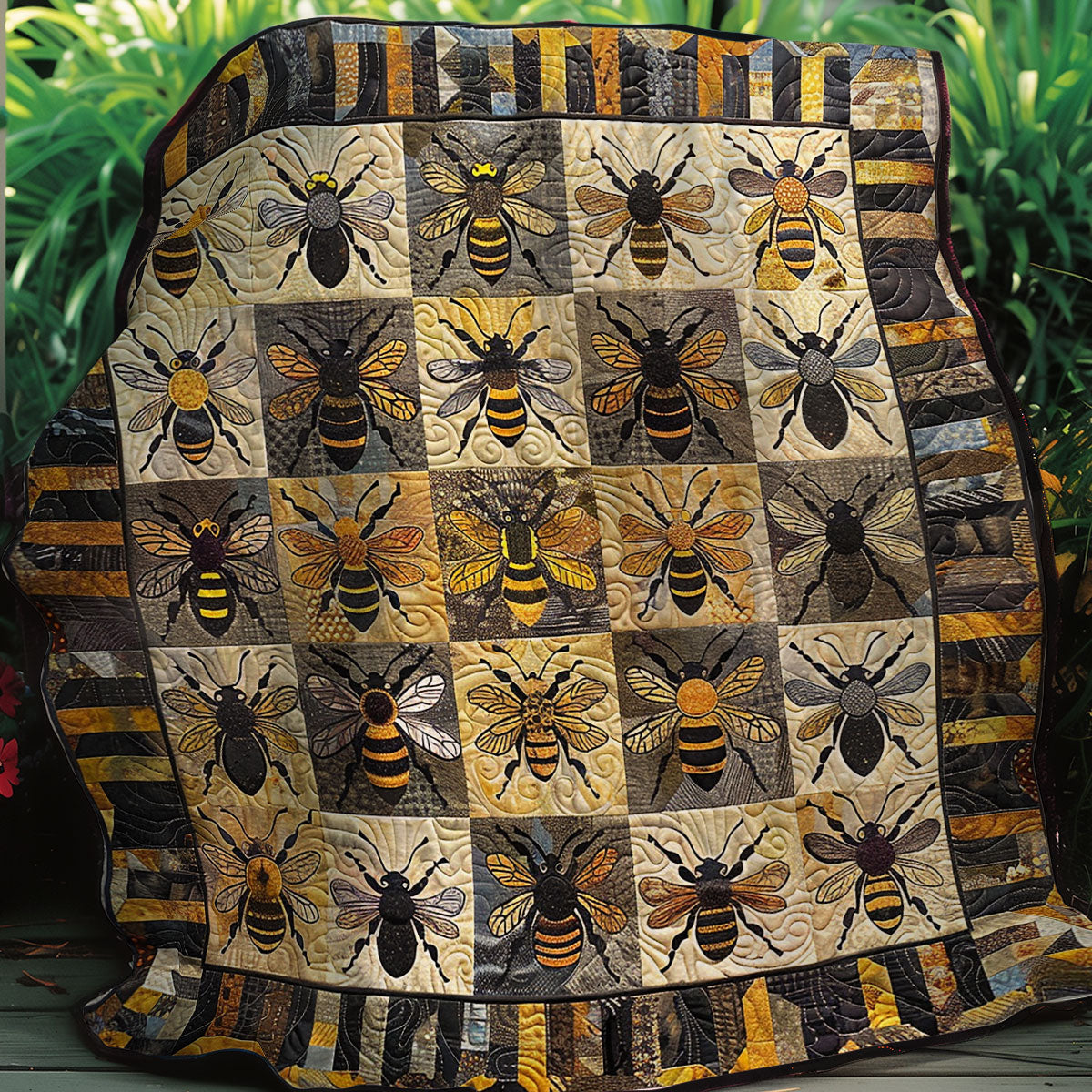 Bee Lover Quilt Blanket Throws And Blankets Good Family Christmas Present
