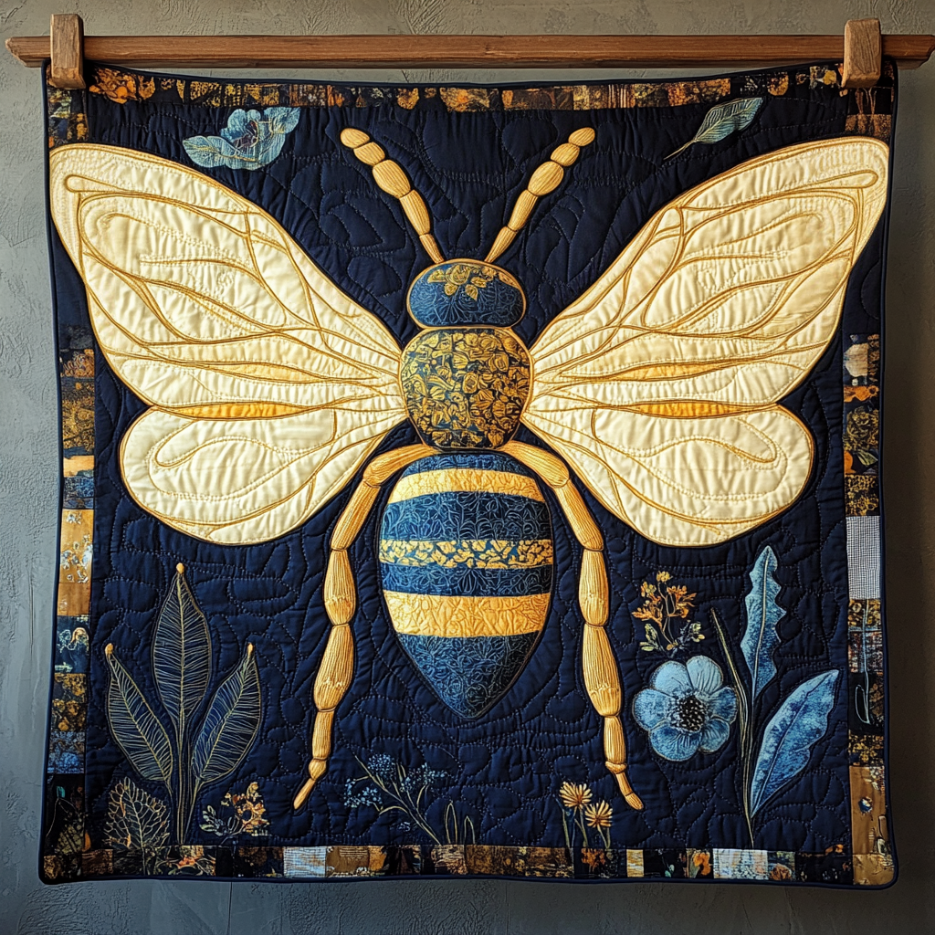 Bee Magic Quilted Blanket Cute Fuzzy Blankets