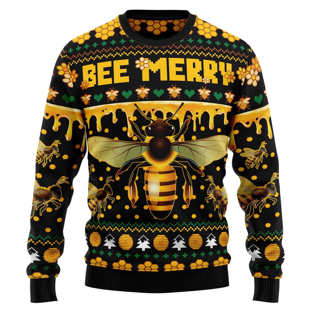 Bee Merry Ugly Christmas Sweater Christmas Gift