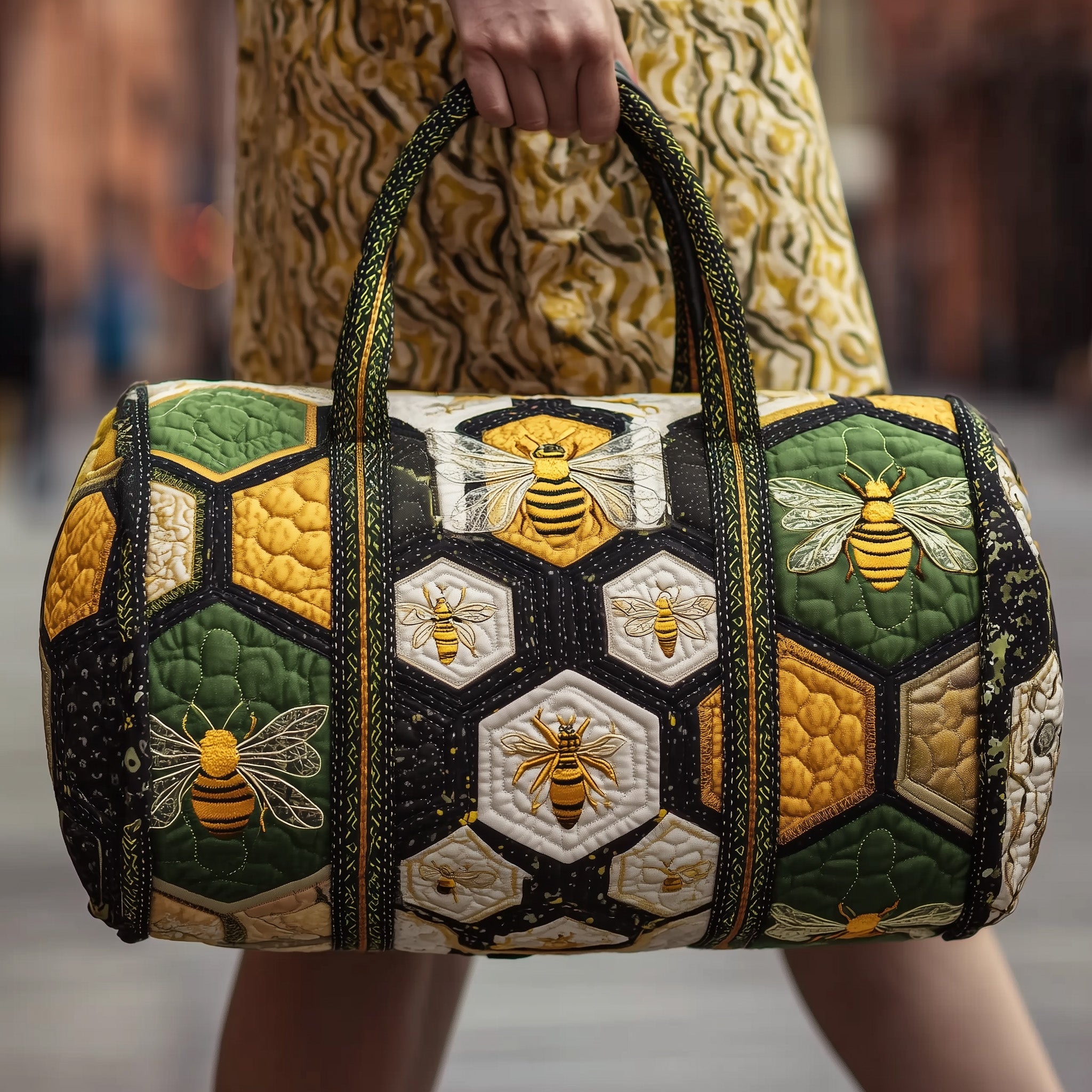Bee Quilted Duffle Bag Holiday Gift Idea