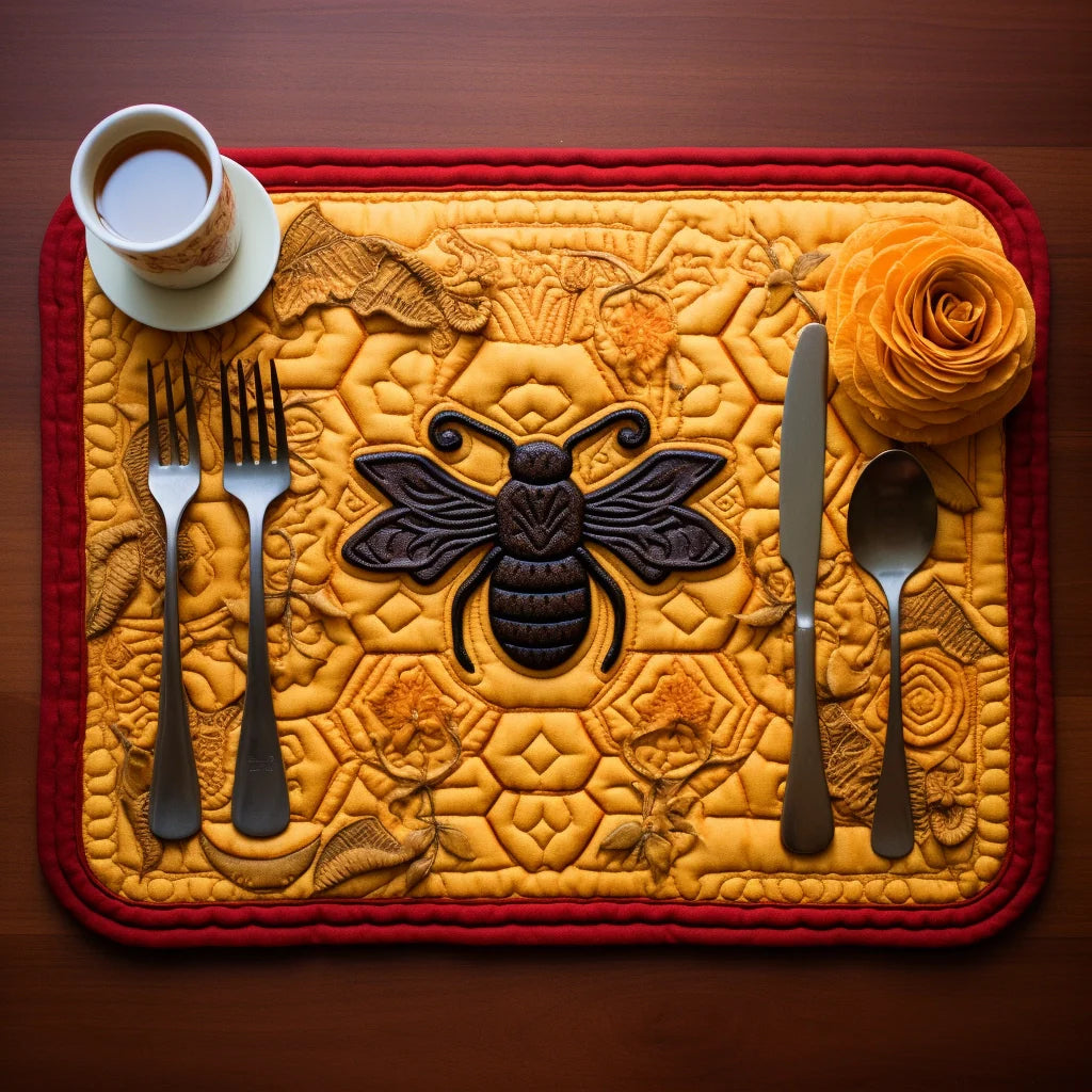 Bee Quilted Placemat Cute Placemats Birthday Presents For Mum