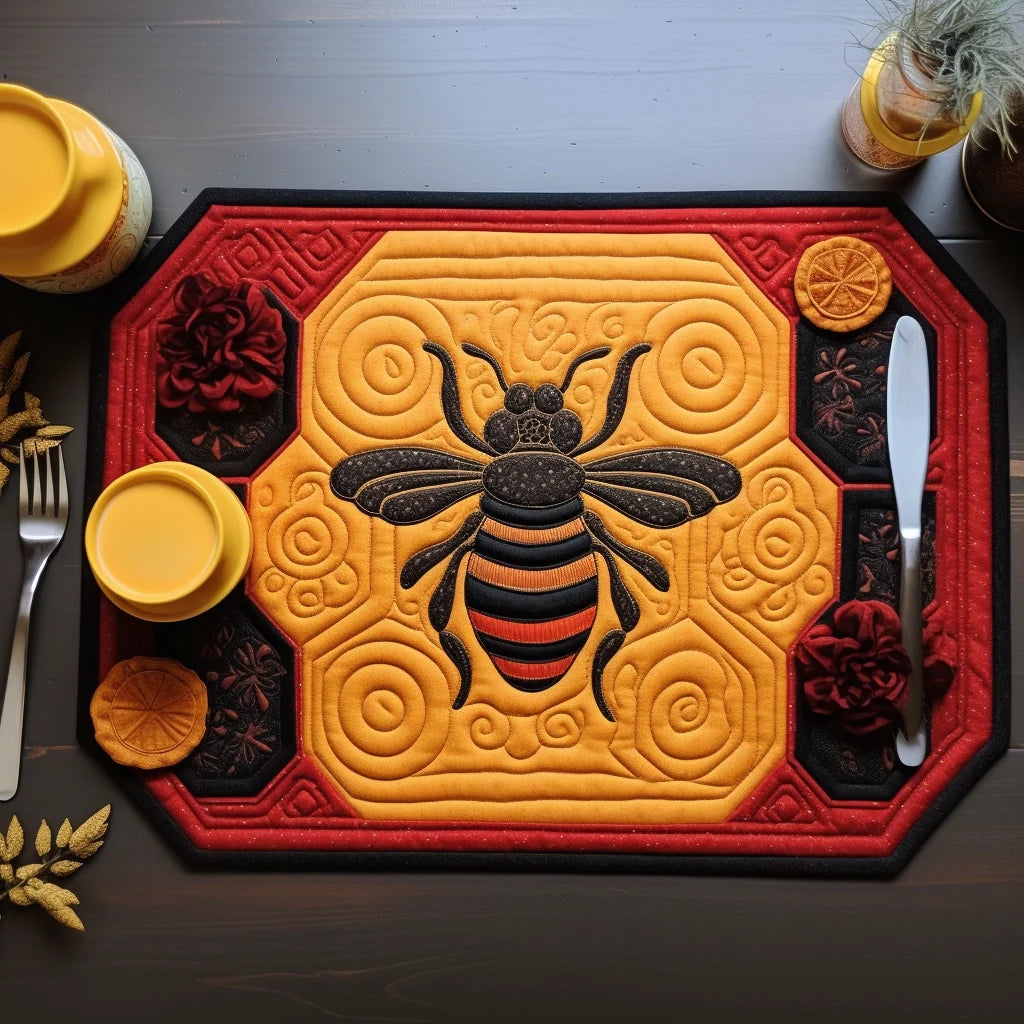 Bee Quilted Placemat Dining Table Placemats Great Gifts For Mom