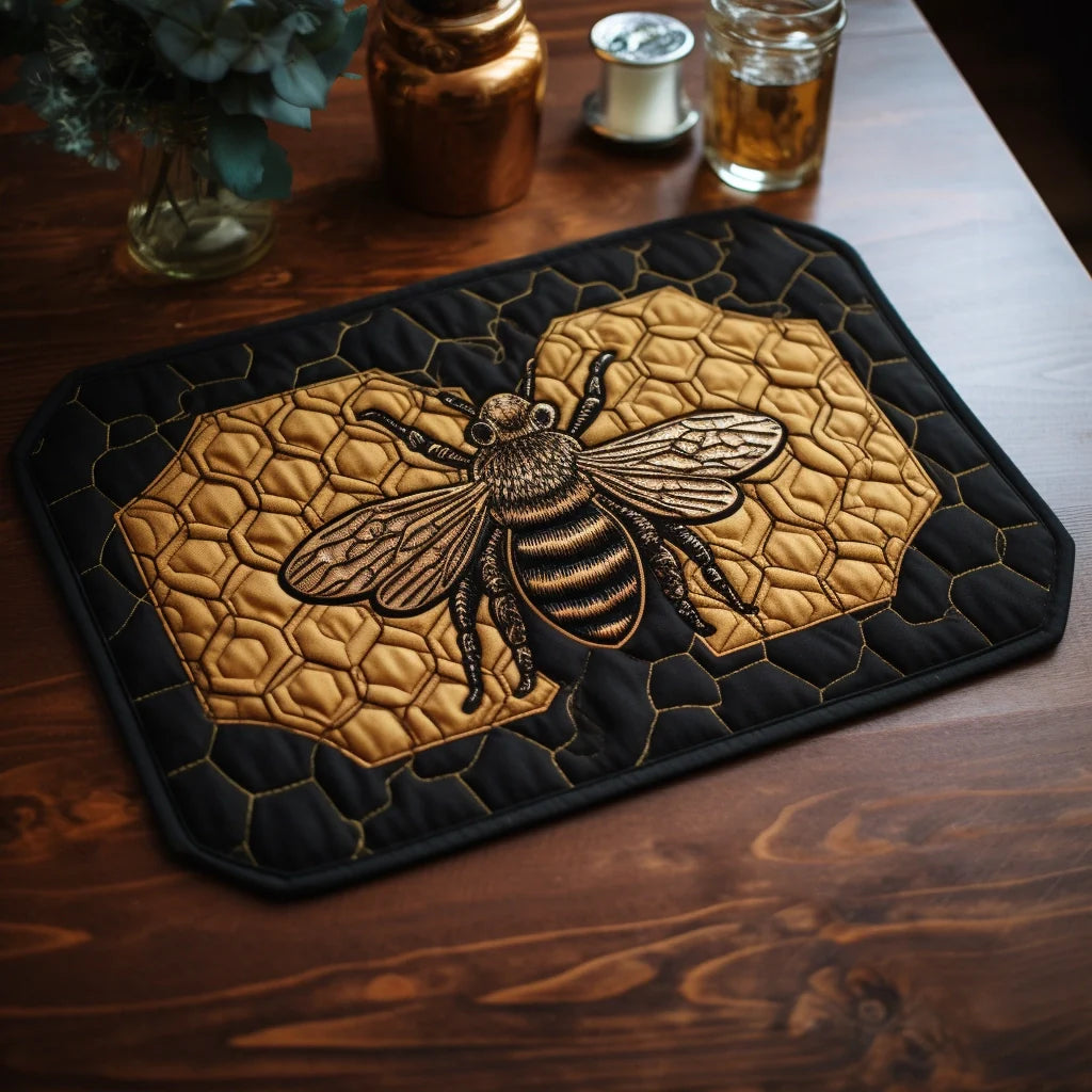 Bee Quilted Placemat Holiday Placemats Great Father's Day Gifts