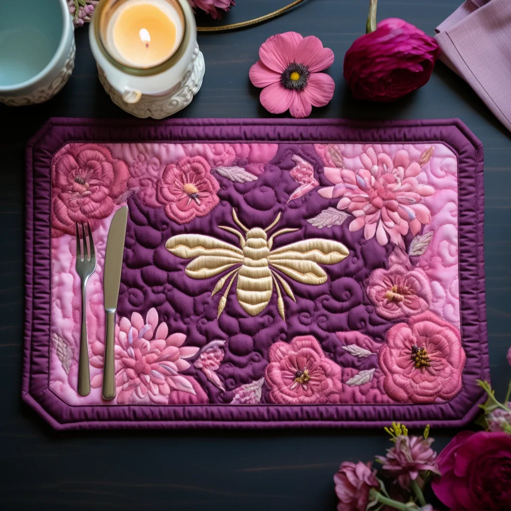 Bee Quilted Placemat Modern Placemats Bee Gifts For Ladies