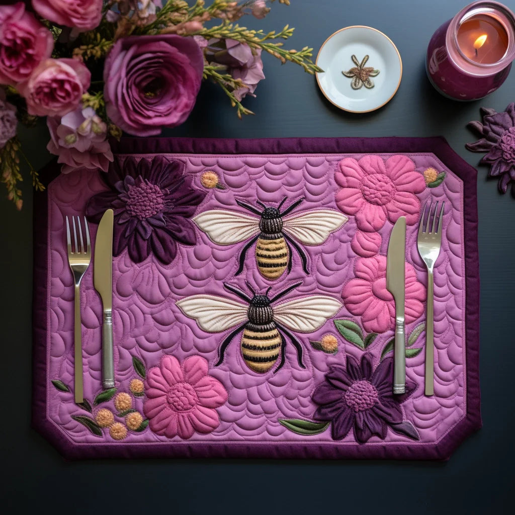 Bee Quilted Placemat Modern Placemats Best Father's Day Gifts For Dad