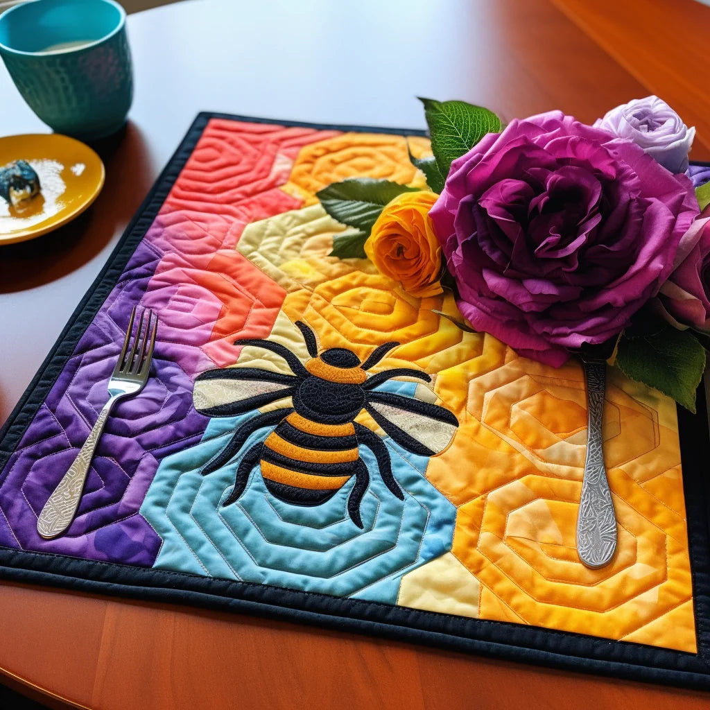 Bee Quilted Placemat Modern Placemats Best Father's Day Gifts For Husband