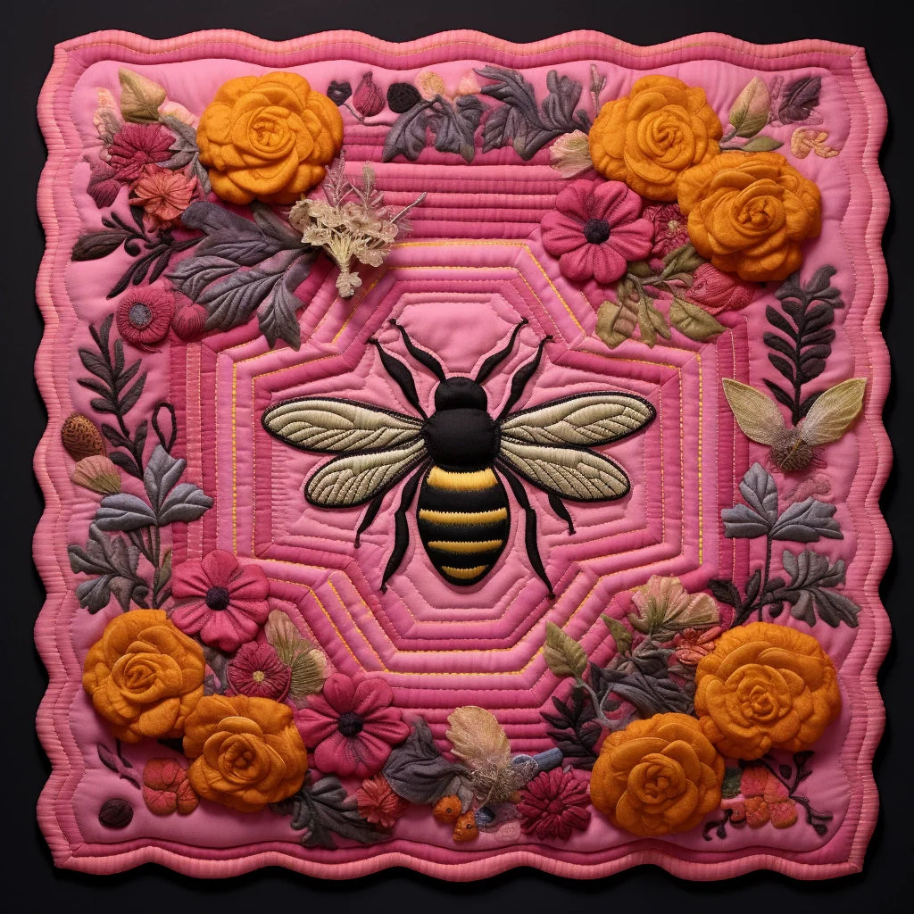 Bee Quilted Placemat Placemats For Round Table Bee Themed Gifts For Her