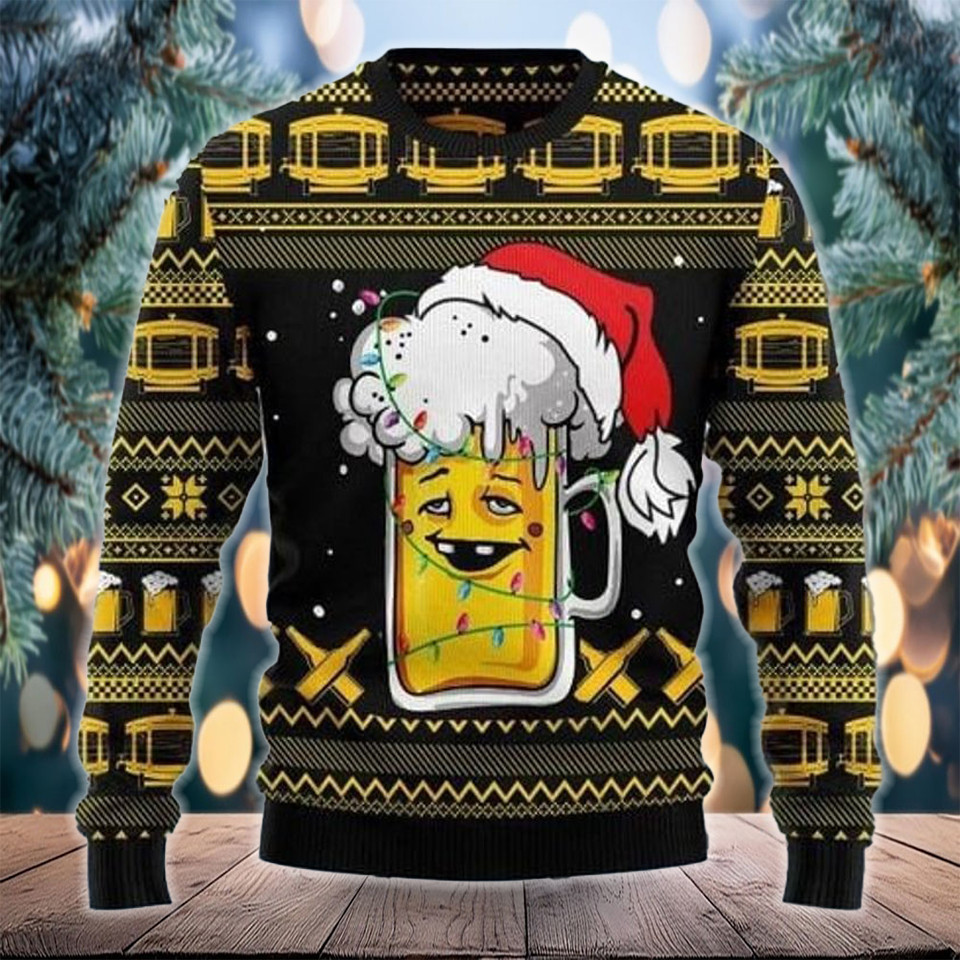 Beer Christmas Ugly Sweater Funny Christmas Sweater Gifts For Beer Lovers
