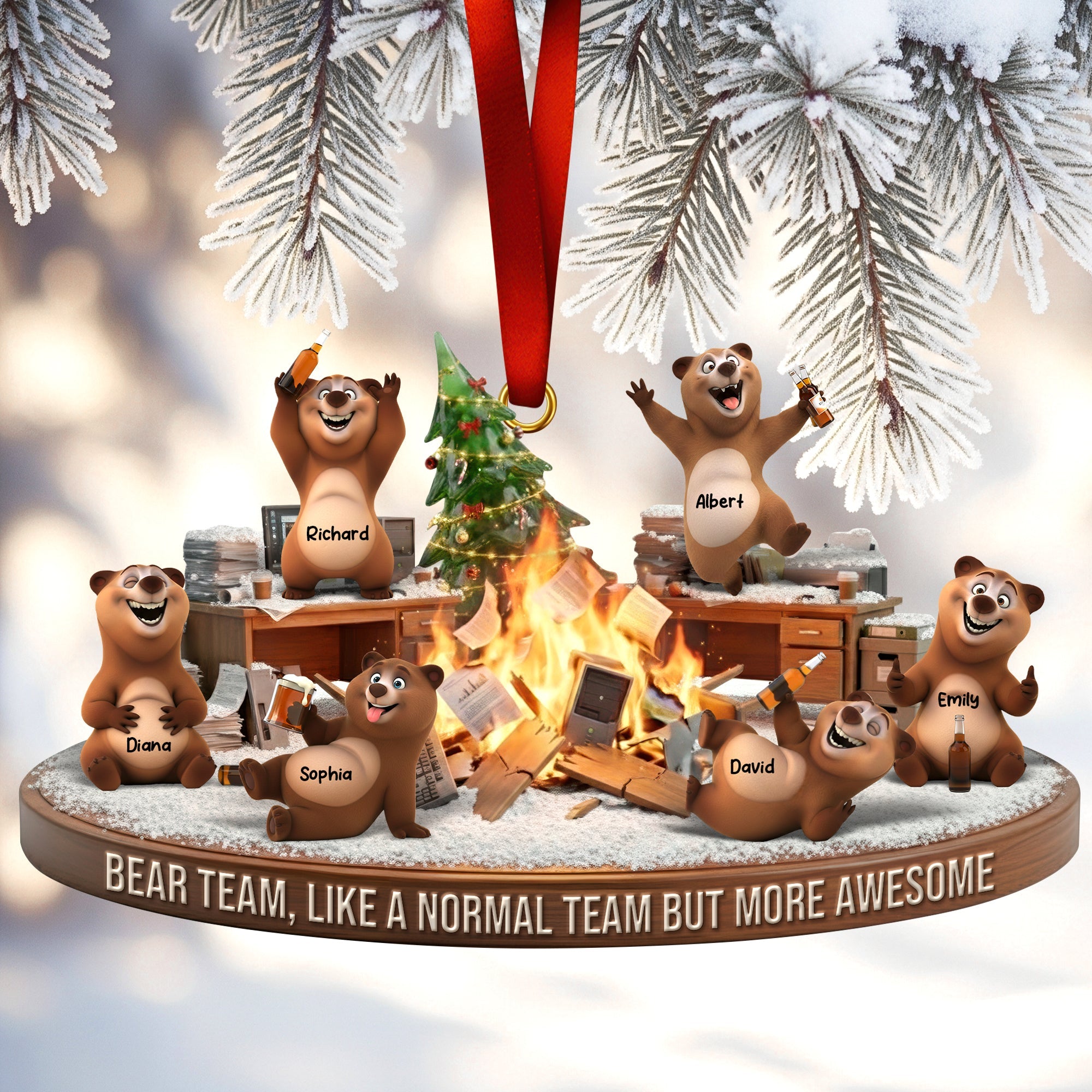 Beer Coworker Ornament - Personalized Gifts For Coworkers - Christmas Ornament Gift Idea Beer Coworker Ornament - Personalized Gifts For Coworkers - Christmas Ornament Gift Idea