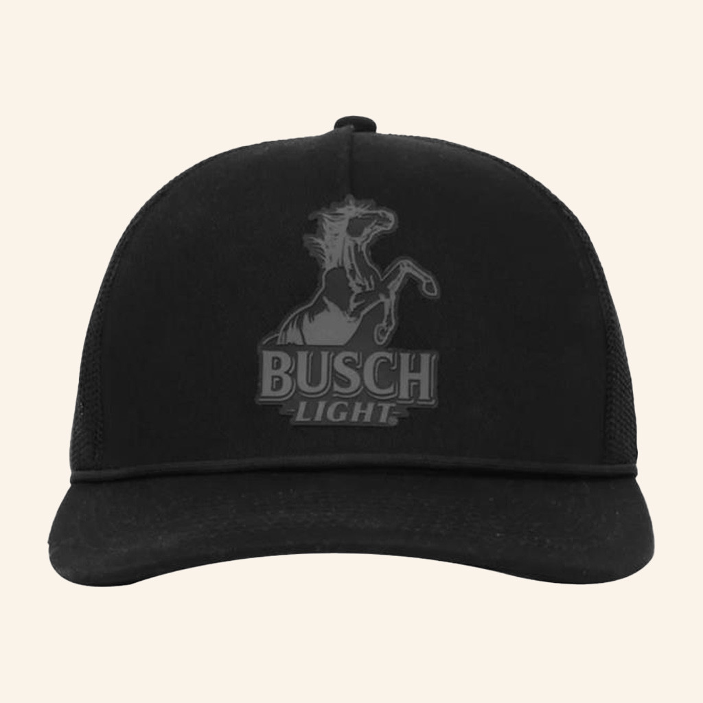 Beer Gear Merch Busch Light Black Stallion Trucker Hat Gift Ideas For Dad Beer Gear Merch Busch Light Black Stallion Trucker Hat Gift Ideas For Dad