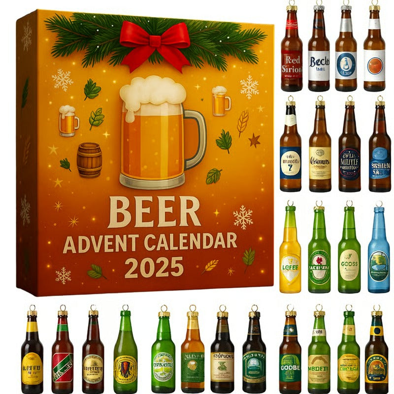 Beer Whiskey Advent Calendar 2025 Xmas Advent Calendar Unique Christmas Gifts