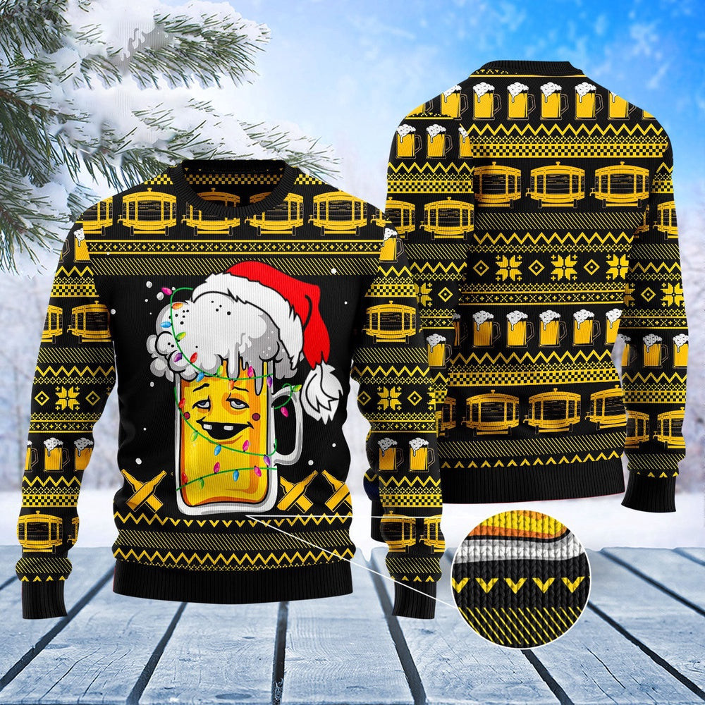Beer Xmas Ugly Christmas Sweater Funny Ugly Christmas Sweater Best Secret Santa Gifts