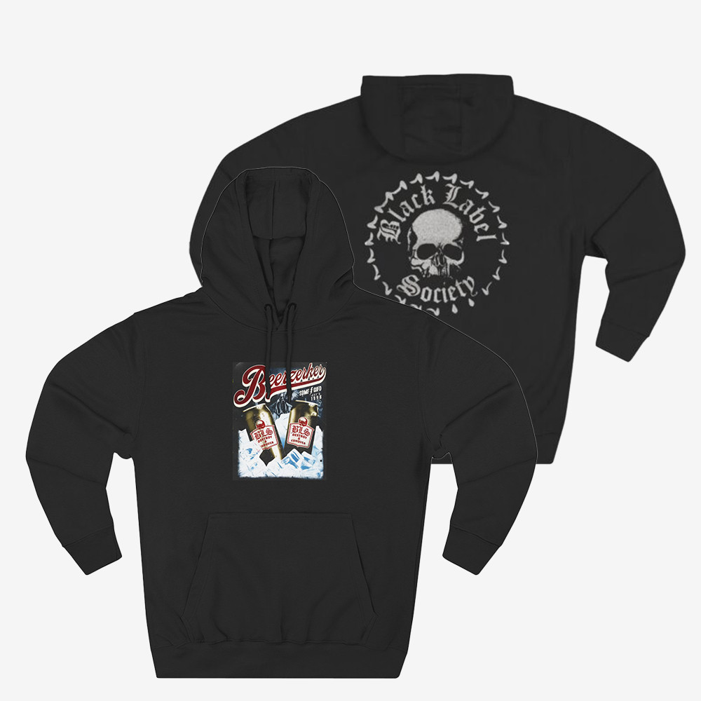Beerzerker Can Black Label Society Hoodie Black Label Society Apparel Zakk Wylde Lover Presents