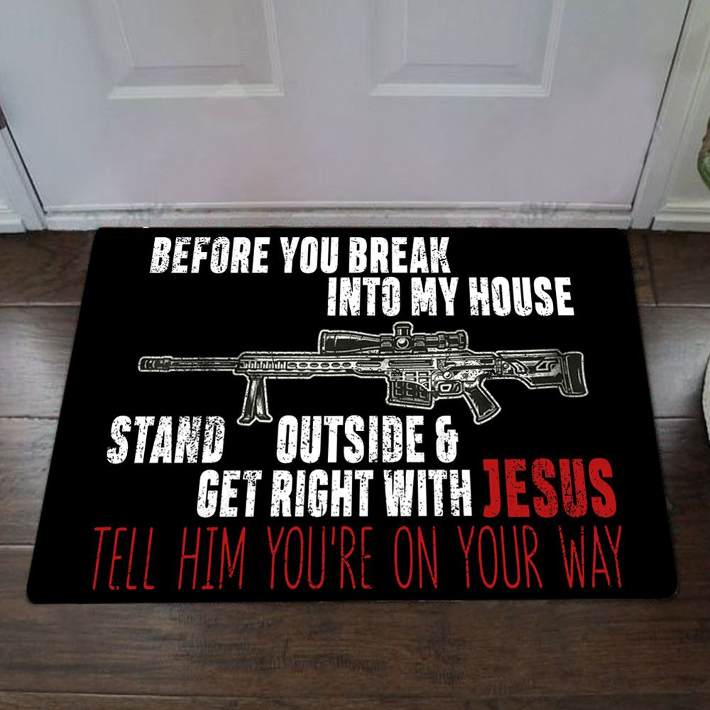 Before You Break Into My House Doormat Funny Doormat Saying Entry Frontgate Door Mat Washable