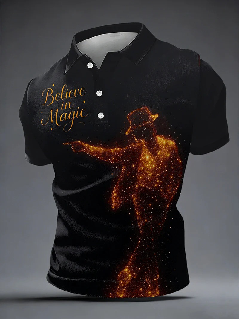 Believe In Magic Polo Shirt MJ King Of Pop Clothing Gift For Michael Jackson Fan