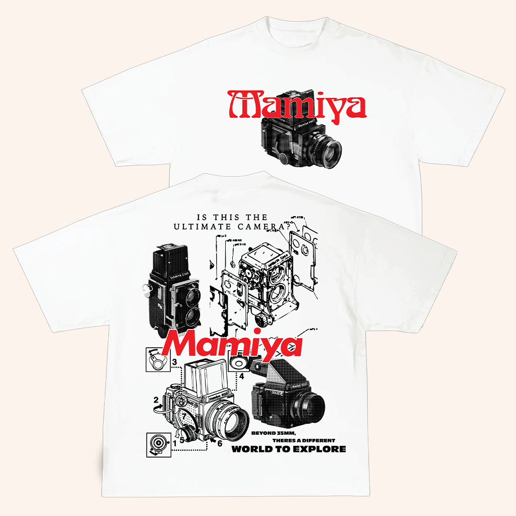 Bellows Film Lab Merch Mamiya T-Shirt Cool Gifts For Camera Lovers