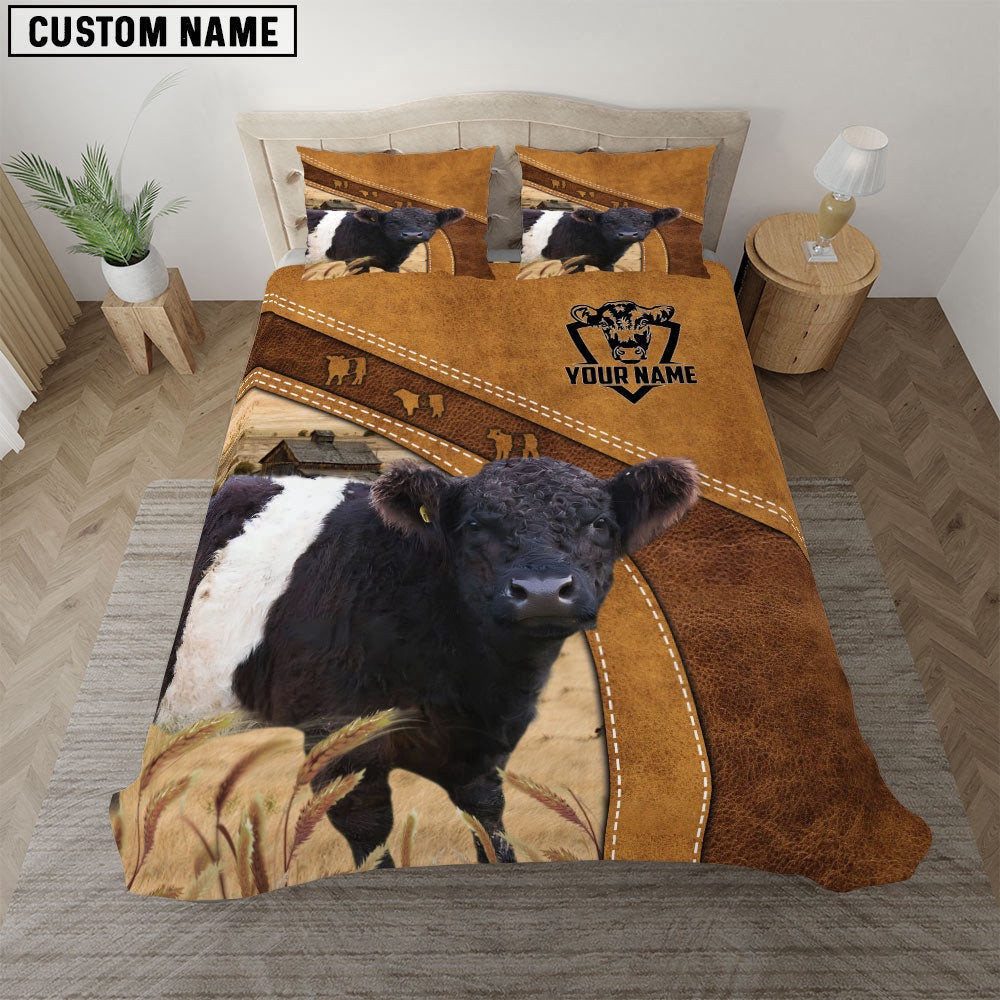 Belted Galloway Cattle Customized Bedding Set Thoughtful Wedding Gifts