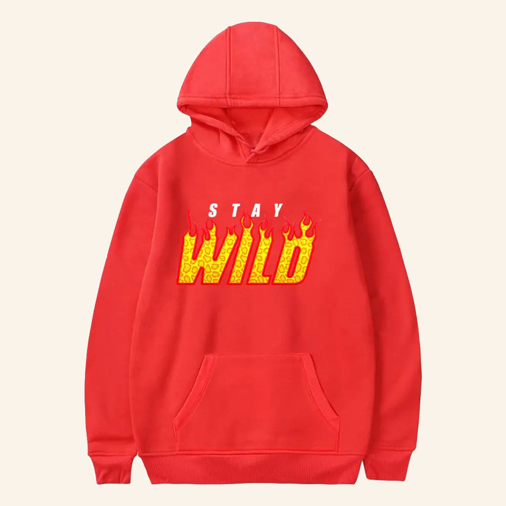Ben Azelart Merch Red Stay Wild Hoodie Stay Wild Merch Gifts For Dudes Ben Azelart Merch Red Stay Wild Hoodie Stay Wild Merch Gifts For Dudes