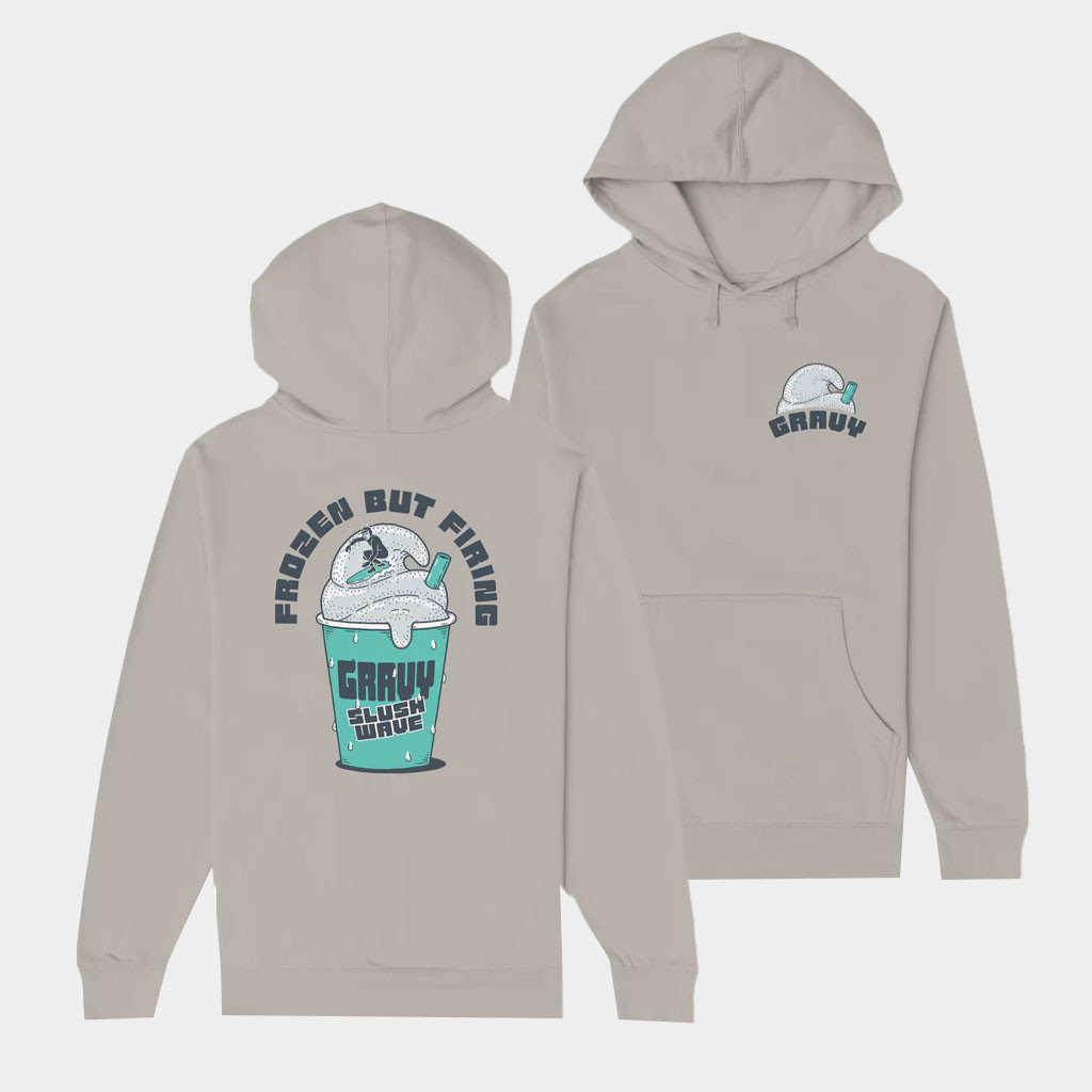 Ben Gravy Merch Gravy Slush Wave Hoodie Frozen But Firing Hoodie Birthday Gift For BFF-1
