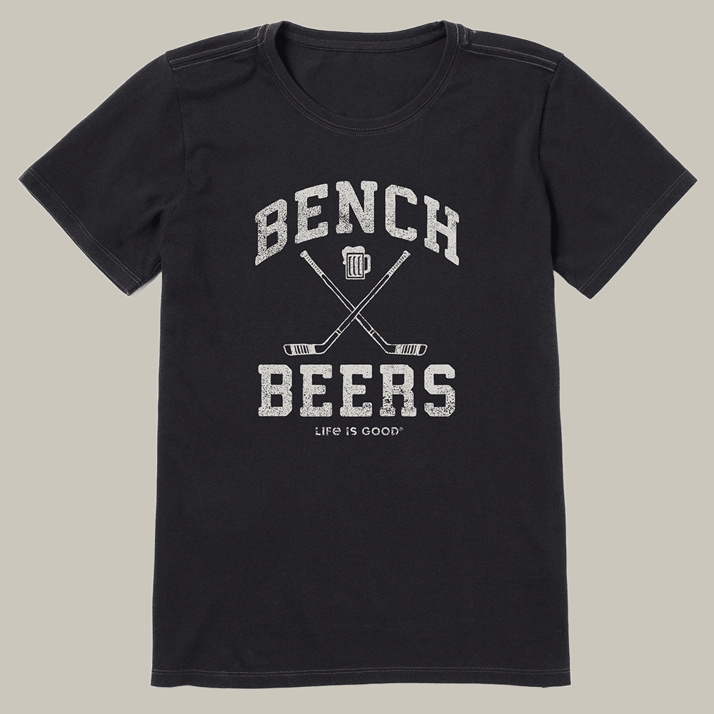 Bench Beers Hockey T-Shirt Life Is Good Clothes Best Hockey Gift For Boyfriend