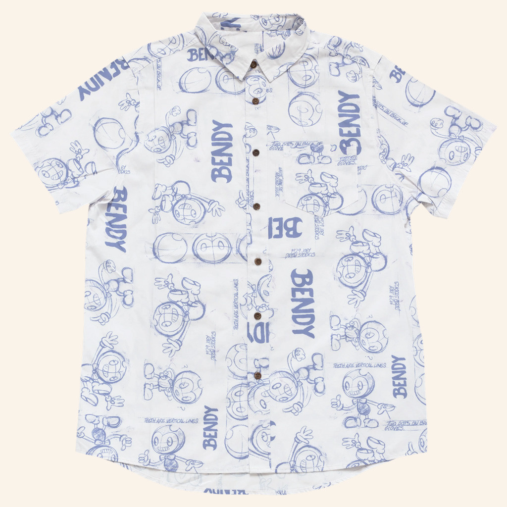 Bendy Merch Bendy Concept Art Hawaiian Shirt Christmas Gift Ideas For Son