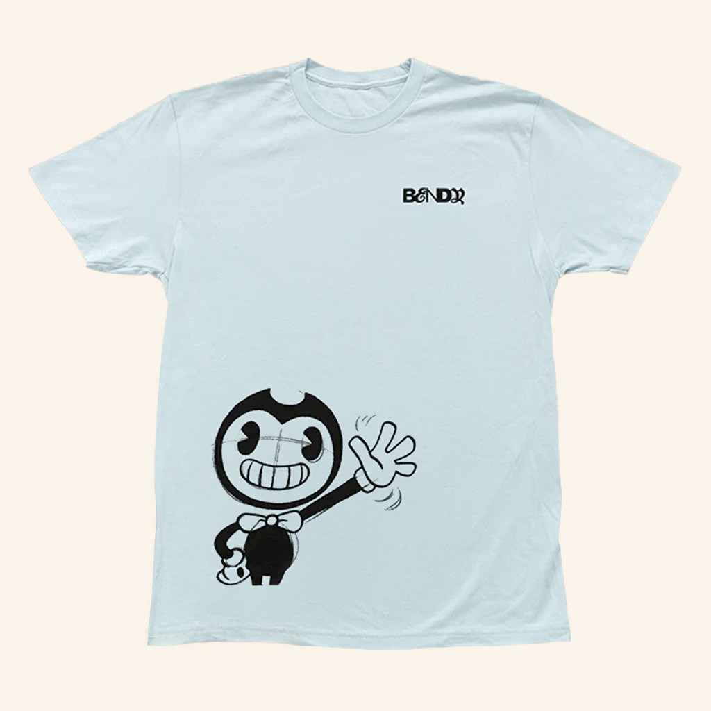 Bendy Merch Bendy Wave Light Blue T-Shirt Gifts For Besties Bendy Merch Bendy Wave Light Blue T-Shirt Gifts For Besties