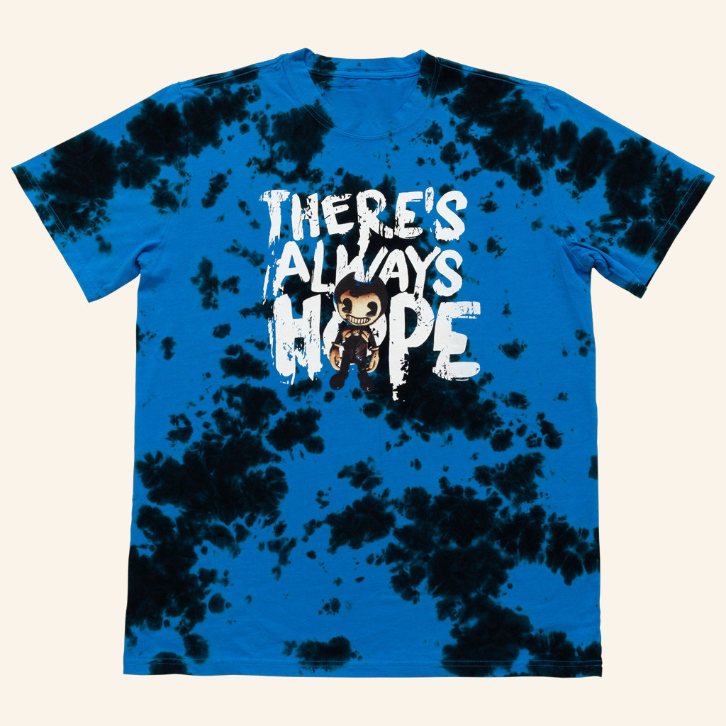 Bendy Merch There's Always Hope Tie Dye T-Shirt Bendy Shirt Christmas Gifts For Boyfriend
