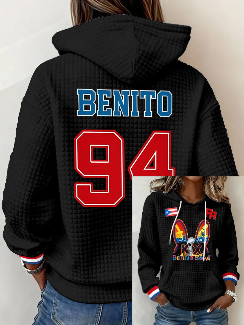 Benito Bowl 94 Puerto Rican Hoodie Super Bowl Halftime Show Merchandise