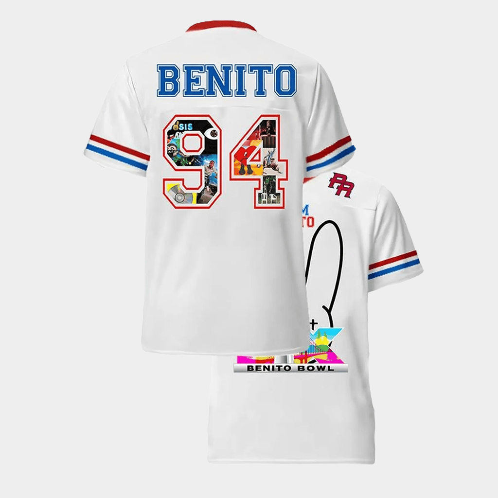 Benito Bowl Bad Bunny Bowl 2026 Halftime Show Puerto Rico Flag Jersey Bad Bunny Merch