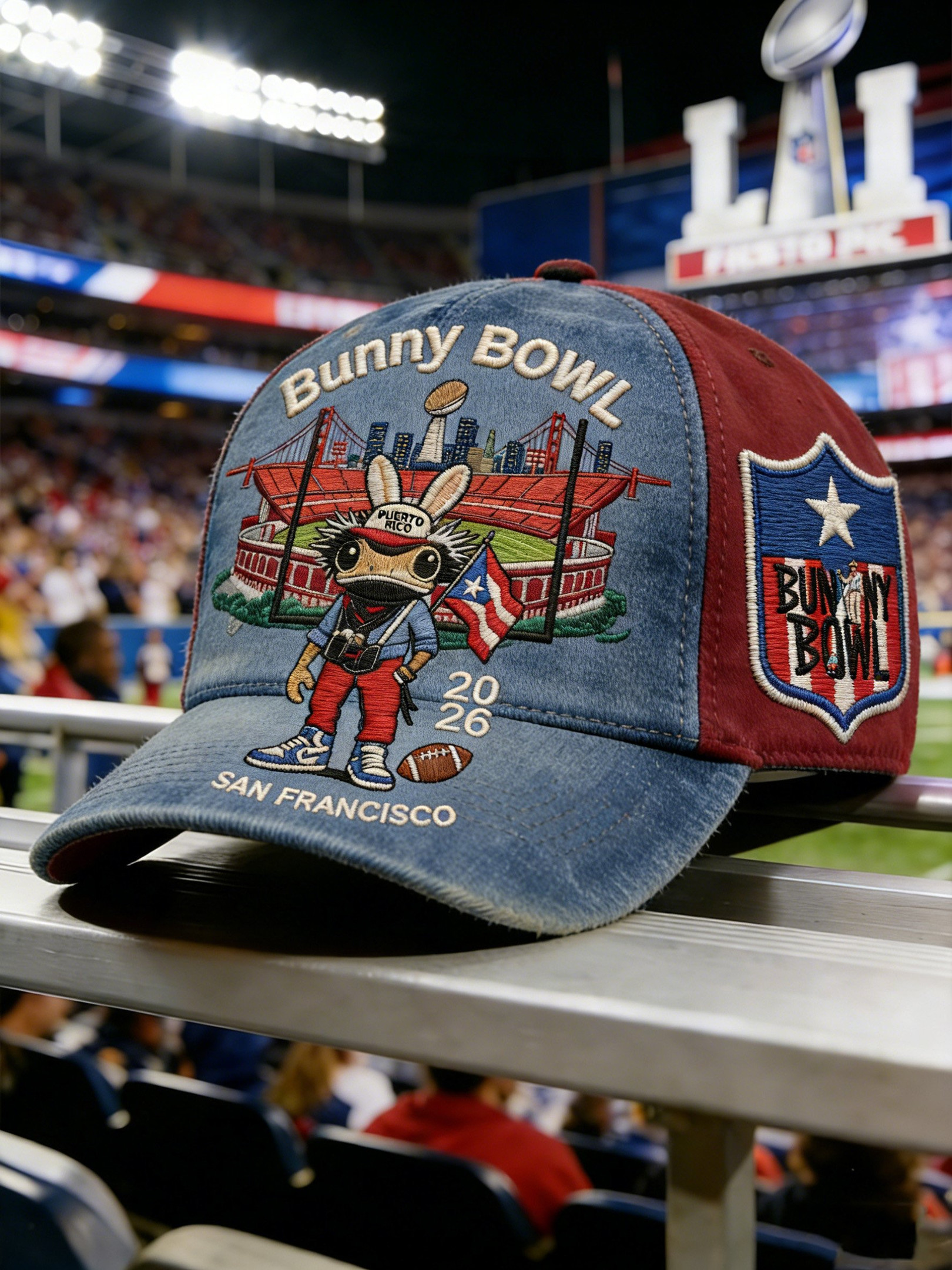 Benito Bowl Hat Bad Bunny Super Bowl Merch 2026 Bunny Bowl San Francisco Hat Fan Gifts