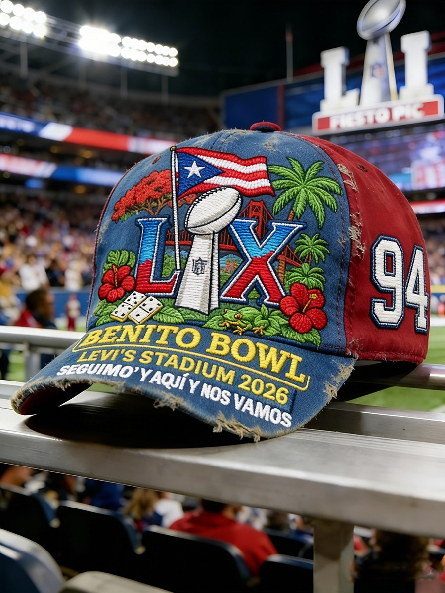 Benito Bowl Hat Bad Bunny Super Bowl Merch 2026 Game Day Cap Bad Bunny Website